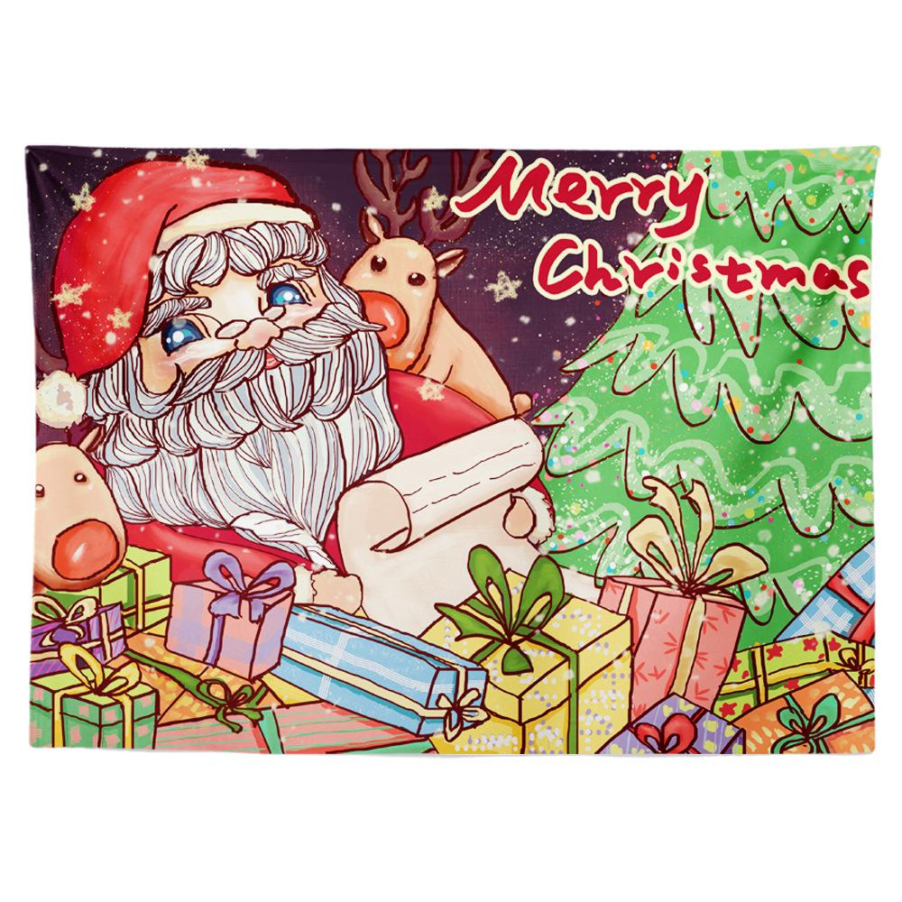 Рождественский гобелен, подвесная ткань, цифровая теплопередача, экологически чистая комната, детская комната, общежитие