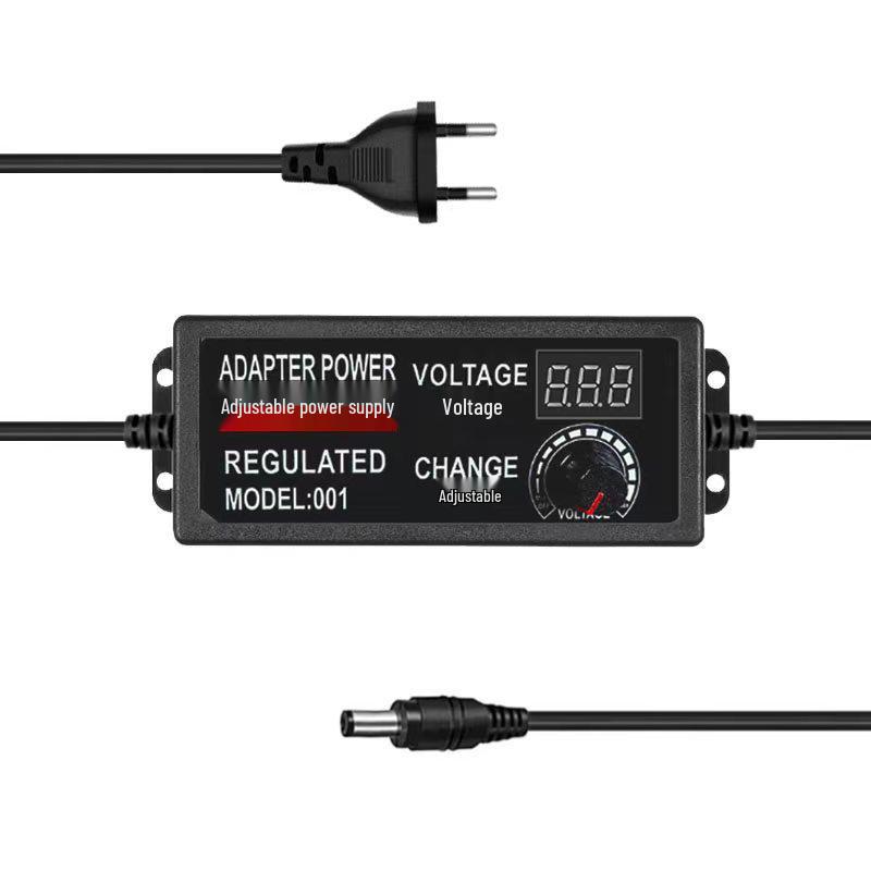 Регулируемый блок питания 3-12В 5А с дисплеем, 60Вт бесступенчатый стабилизатор напряжения.