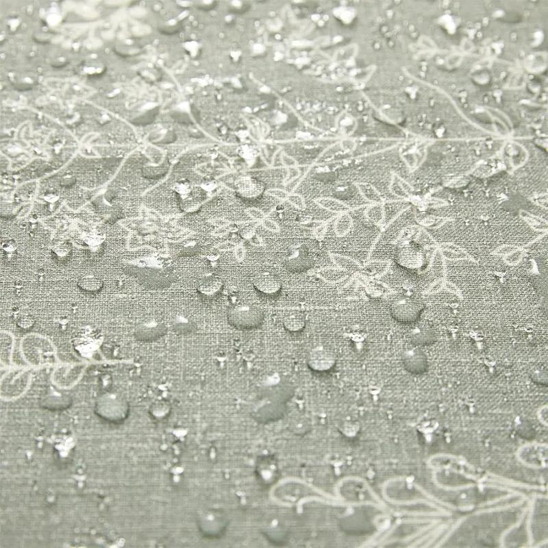 Зеленая ботаническая льняная шторка для душа очень длинная 84 дюйма длиной, весенне-летняя бохо растения листья текстурированная ткань для ванной комнаты