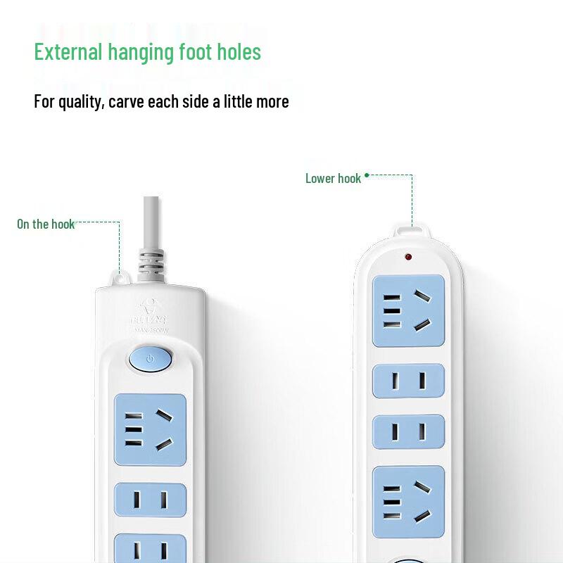 BULL GN-607 4-Outlet Power Strip with Master Switch CN plug (adapter included)