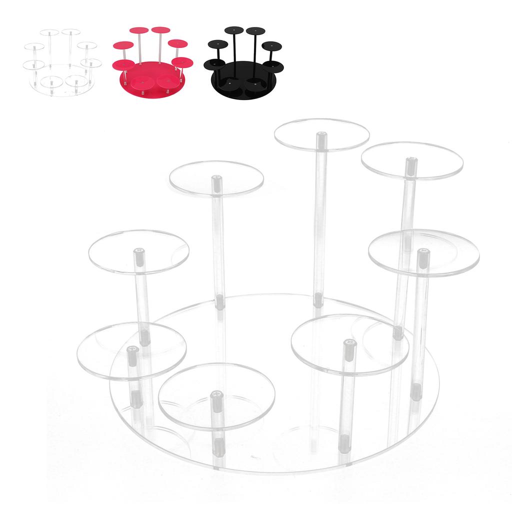 Акриловые подставки для кексов, устойчивая круглая аниме-фигурка, кукла, подставка для показа на свадьбу, день рождения