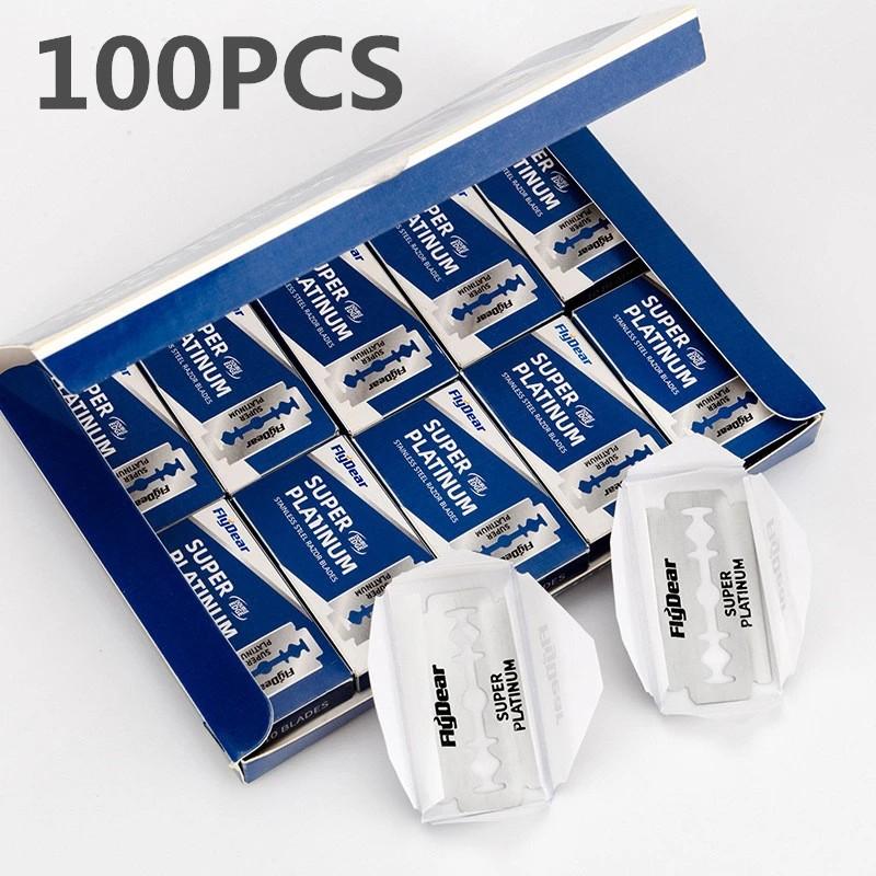 Новая безопасная бритва с двумя лезвиями, портативная, разборная, мужская и женская, для удаления волос, бритвы для бритья, классическая металлическая ручная бритва