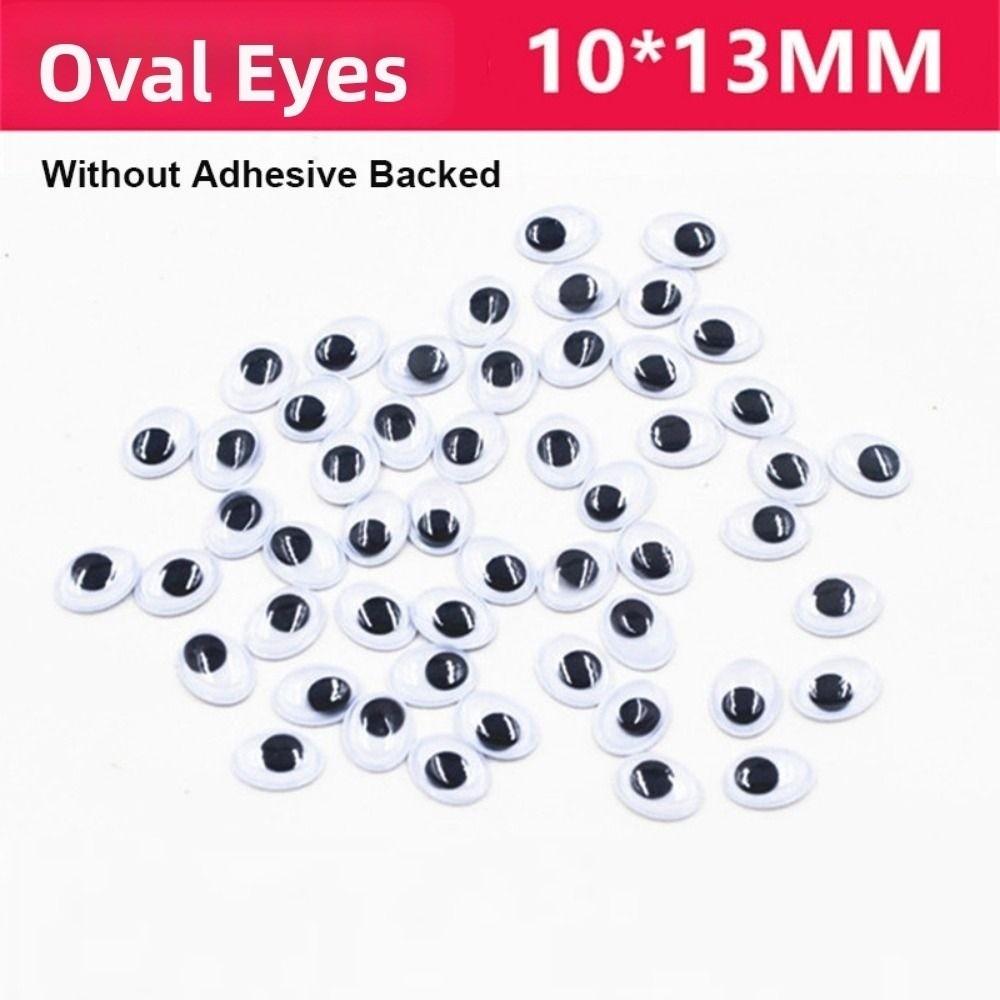 100pcs/bag Plastic Wiggling Moving Eyes 3D Kindergarten Handmade Dolls Eyes Dolls Activity Eyes