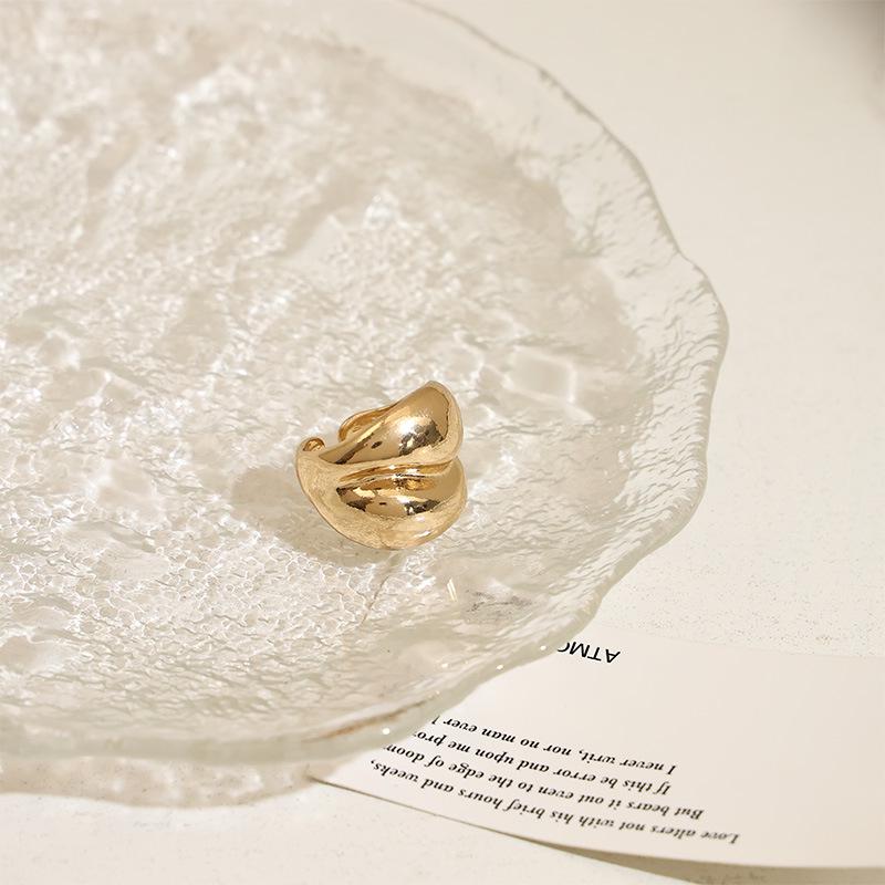 Винтажное европейское и американское кольцо из сплава геометрического дизайна с открытой шинкой для женщин