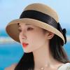 Fashion Design Natural Lafite Grass Straw Hat Photography Hat Sunscreen UV Protection Beach Sun Visor Farmers Raffia Straw Hats