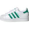 Superstar 2 J White Court Green Kids Sneakers Cloud-White JH7897