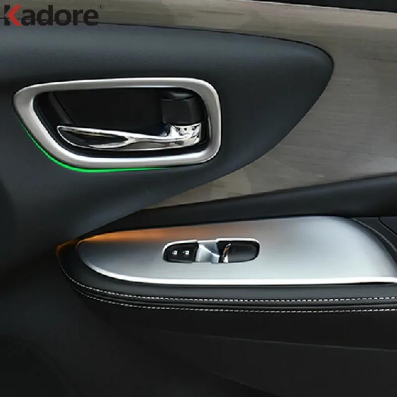 For Nissan Murano 2015-2017 2018 Matte Car ide Inner Door Handle Bowl Cover Trim Interior Accessories