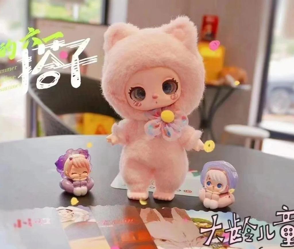 TRRCEPOS 1st Generation Plush Keychain Official Lovebu Keychain Blind Box Fluffy Mascot Perfect Gift Polyester PVC 9 Types Randomly Anime-Style