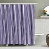 Luxury Purple Stripe Shower Curtain Polyester Waterproof Bathroom Decor for Hotel