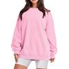 Unisex Oversized Casual Hoodie Pullover Sweatshirt Plain Color Streetwear Long Sleeve