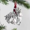 Santa Claus Solid Pewter Christmas Tree Ornament Gnomes Christmas Decorations  DIY