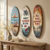 Summer Wooden Surfboards Wall Decor Colorful Beach Decor Wall Art  Festival Decor