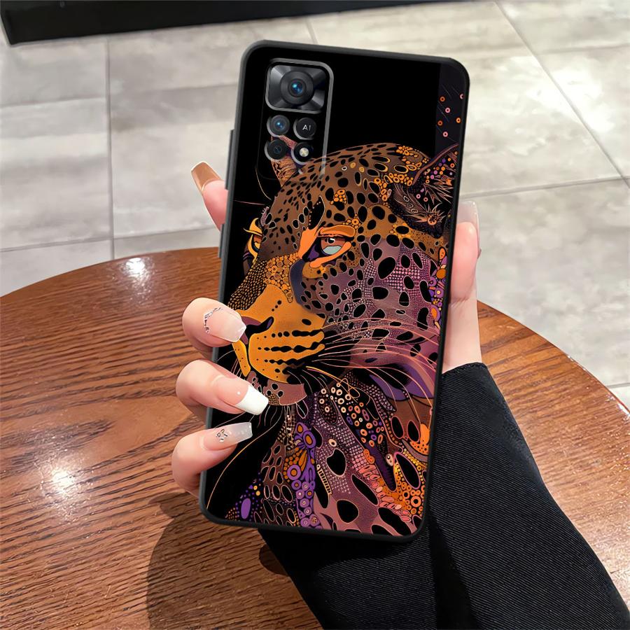 Чехол для телефона Funda для Xiaomi Redmi Note 9 13 Pro Plus 11s 12s 12 Pro 14 11 7 8 10 10S 9S Крутой Тигр Леопард