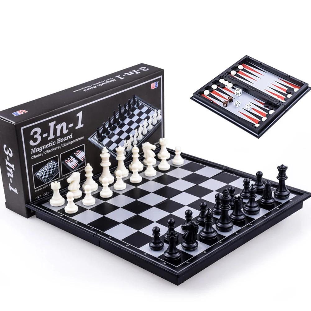 Складной набор шахмат с игровой доской 25 см * 25 см для взрослых, детей, подарки, семейная игра, игрушка, шахматная доска, международный набор шахматных шашек