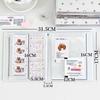Cartoon 4 Grid Idol Card Photo Booth Album For 40Pcs 2x6 Inch Photo Strips Bookmark