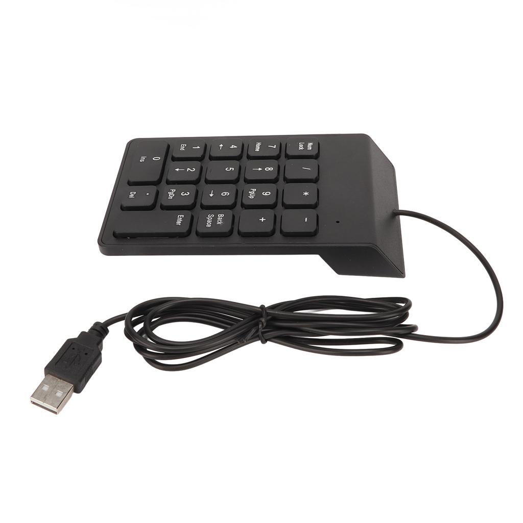 Проводная цифровая клавиатура, 18 клавиш, эргономичная USB-клавиатура с функцией Plug and Play, бесшумный набор текста, мини-цифровая клавиатура для ПК, ноутбука