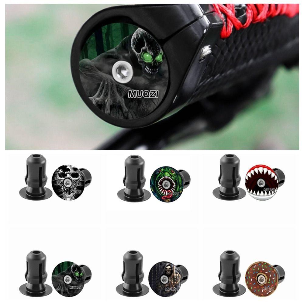 1 Pair Aluminium Zinc Zinc Alloy Bicycle Handlebar End Caps Bicycle Handlebar Plug Road Bike Handlebars