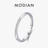 925 Sterling Silver Clear Zirconia Stackable Ring For Women Anniversary Wedding Band Simple Fine Jewelry Gift