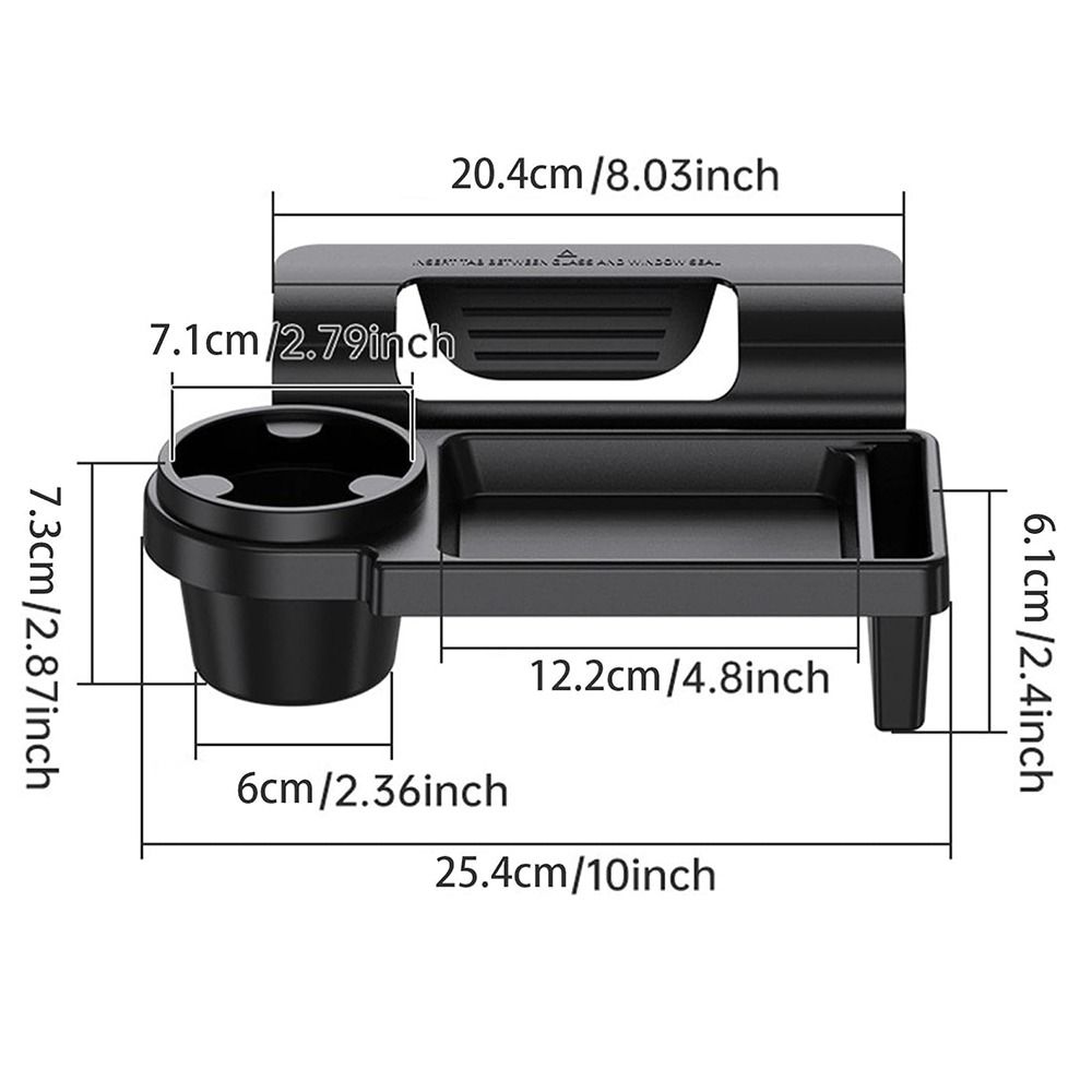 Water Cup Holder Side Hanging Storage Rack Space-Saving Car Handle Pocket Tray Bottles