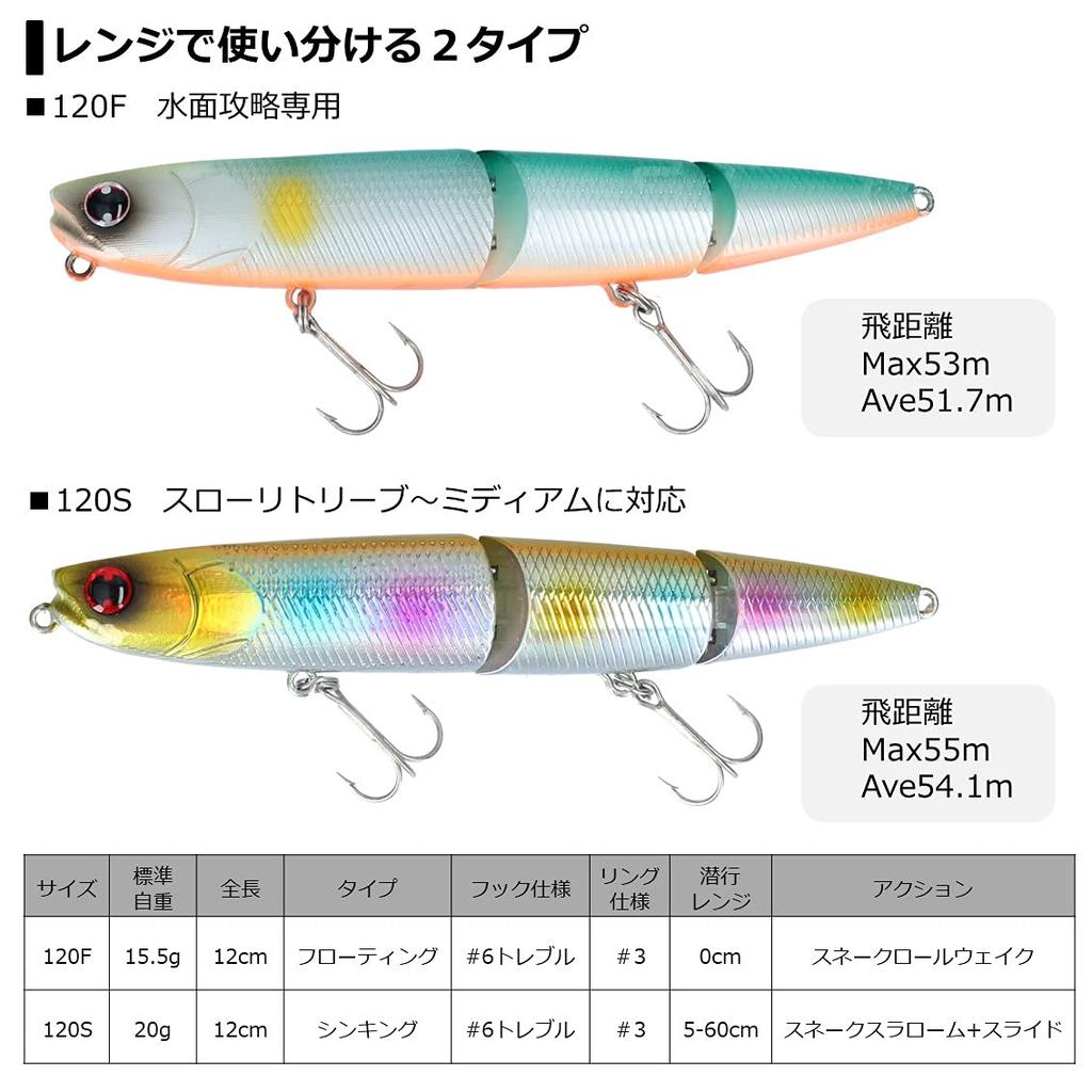 Daiwa Morethan Slap Hitter 120F Adel Lime Konoshiro