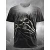 Fire Reaper Designer Gothic Men's 3D Print T Shirt Tee Party Street Short Sleeve Crew Neck Shirt Summer Spring Clothing Apparel