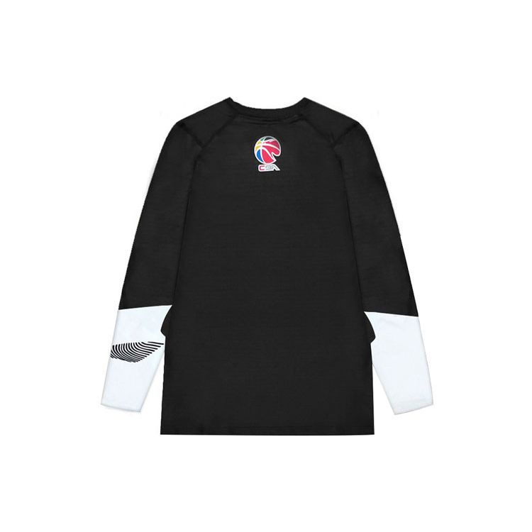 Футболка мужская тренировочная Li Ning Cba Series с цветными блоками и круглым вырезом, с коротким рукавом, черная ATLR101-2