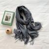 Candy Color Imitation Cashmere Scarf Women'S Winter Solid Color Warm Shawl Spring And Autumn Japanese Simple Scarf