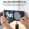 Чехол для Samsung Galaxy Z Flip5 5G, совместимый с MagSafe, кожаный+ПК чехол с пленкой для заднего экрана
