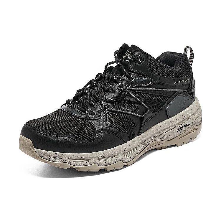 Skechers Go Run Trail Altitude Low Женские функциональные уличные кроссовки Черный Серый 128212-BKNT