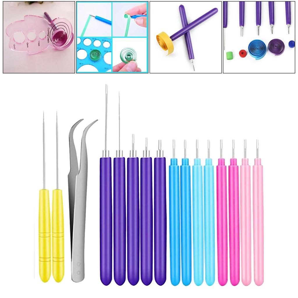 Quilling Tools Slotted Pen Hand Craft Rolling Tool Set Making Ornament