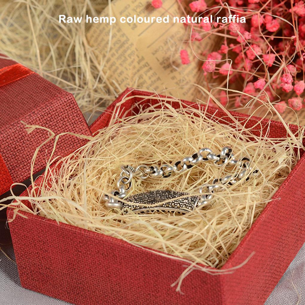 Подарочная коробка из натуральной соломы из сизаля и рафии, декоративная упаковка, упаковочные материалы, упаковка, украшение для вечеринки цветами, аксессуары