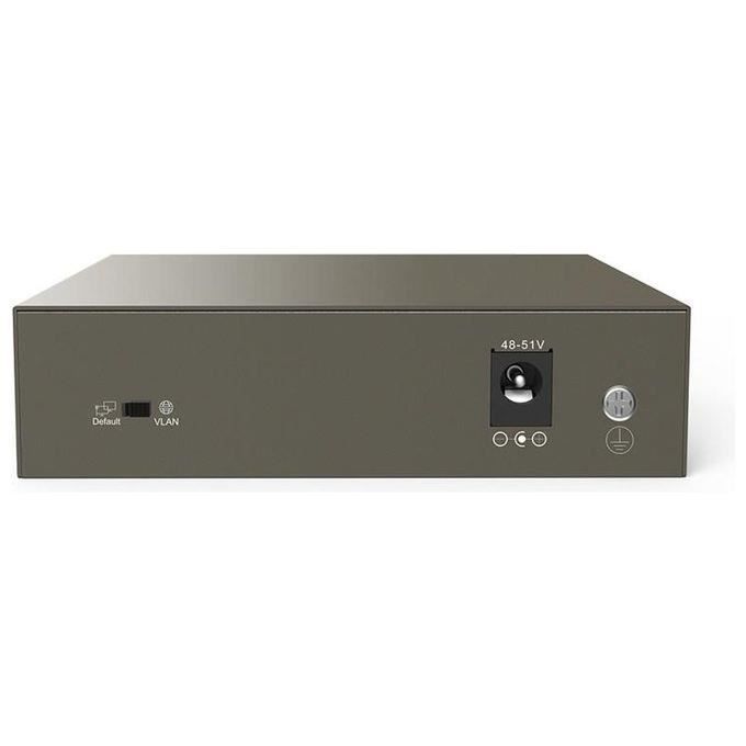 Tenda Switch PoE 5 Ports Gigabit, PoE Switch Avec 4 Ports PoE 63W, Plug and Play, VLAN À Une Clé, 6KV Contre-Foudre, Fourniture Pour