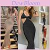Макси Платье на Бретельках С Вырезами Bodycon Платье С Открытой Спинкой Wrap