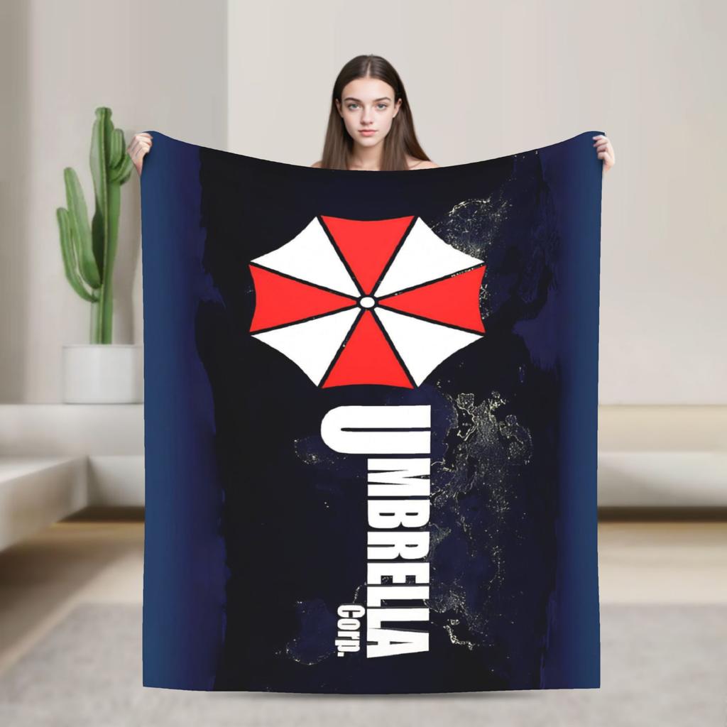 Resident Umbrella Corps Eviled Blanket Cover Fleece The Sinister Business Ultra-Soft Throw Blanket for Airplane Travel Bed Rug