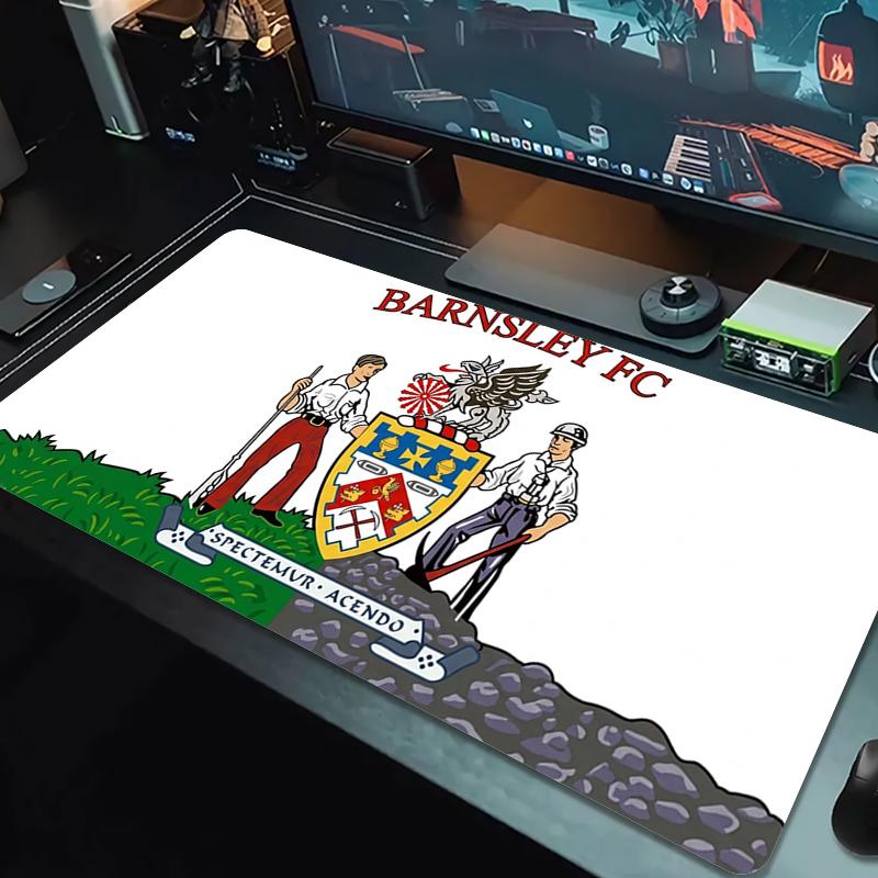 Barnsley Fc Mouse Pad Large Gaming Table Cushion Nonslip Laptop Tablet Big Mousepad Xxl Mat Mini Pc Playmat With Lock Edge