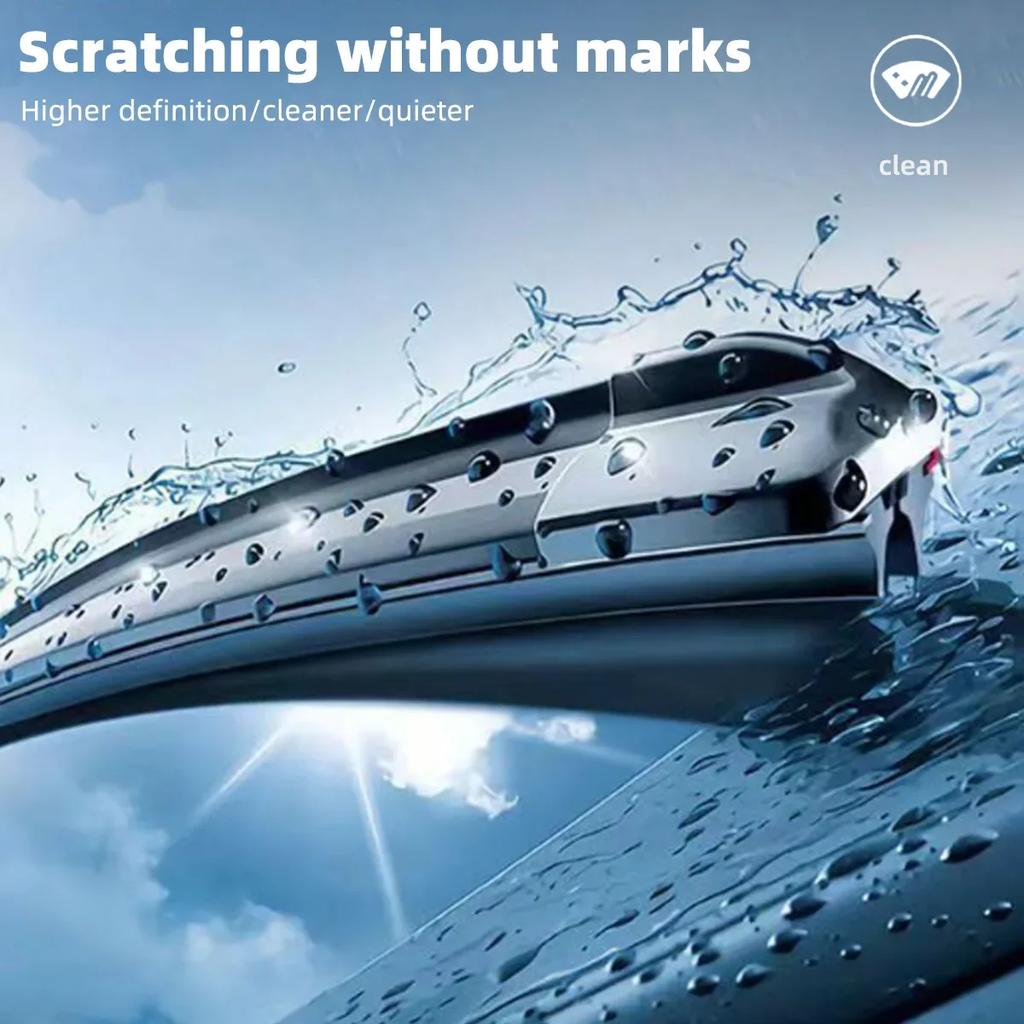 Интерфейс типа J/U, универсальный, новое поколение, 1 шт., стеклоочиститель J-типа, 33–75 см, многофункциональный, двойной резиновый ремень, стеклоочистители для лобового стекла автомобиля