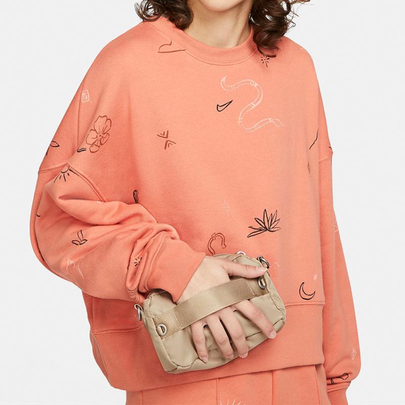 Nike Тканевая поясная сумка, ручная сумка, сумка через плечо, сумка кросс-боди, обычная, унисекс, пустынно-желтый, коричневый, лаймовый, серый, повседневная, CW9304-250