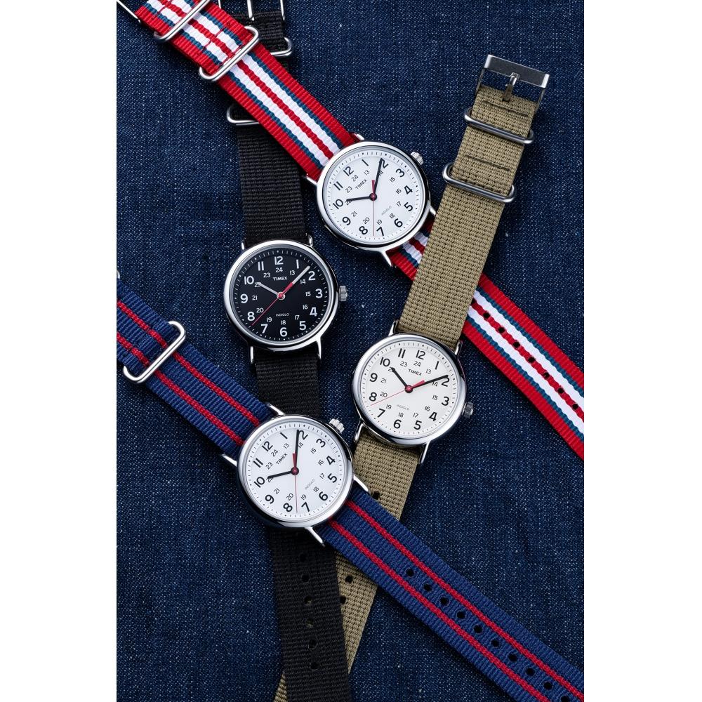 TIMEX TIMEX Weekender Central Park Белый x КрасныйСине-Белый T2N746 [Обычный импортный продукт]