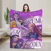 Saja Boys  Kpop Hunter Halloween Warm Soft Blankets  Camping Plush Throw Blanket Comfortable Home Decor Bedspread Sofa Bed Cover