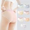 Minimally Contrasting Pure Cotton Panties with Antibacterial Waist and Elastic Buttocks Oversized Student Women’s Panties
