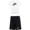 Breathable Round Neck Quick Dry Short Sleeve T-Shirt And Loose Fit Shorts Sports Set Men Sports Set AR5005-101+BV6856-010