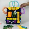 YT-66 Toddlers Busy Board Felt Backpack Montessori Toy for Basic Life Skills Learning
