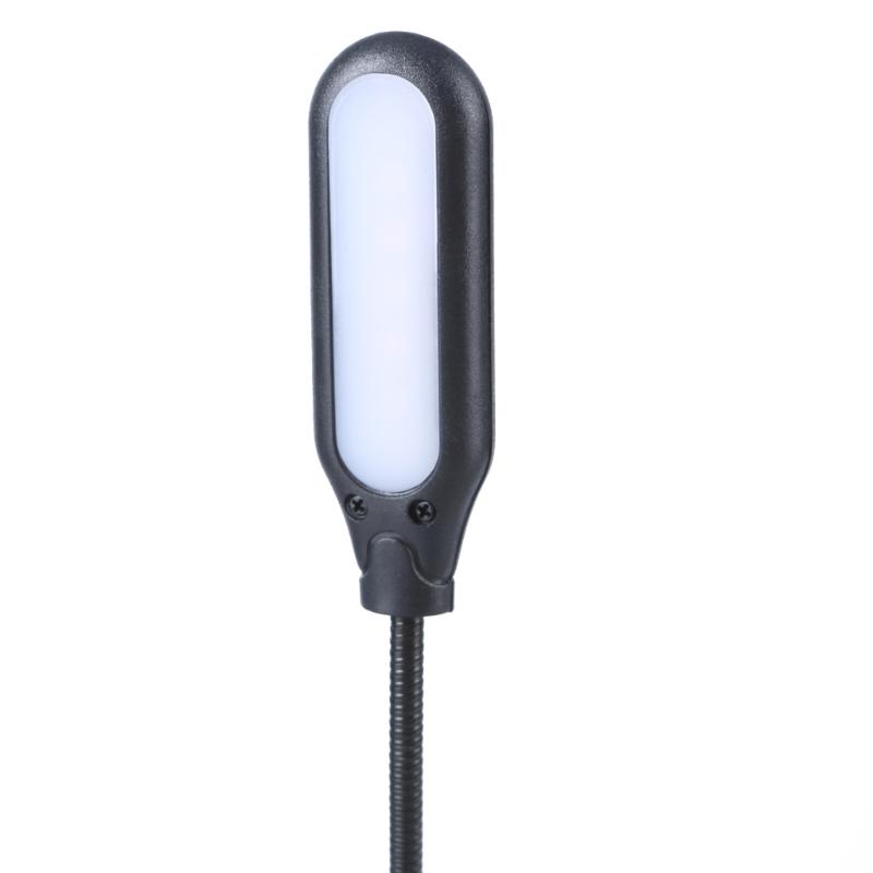 Светодиодная лампа-клипса с USB-зарядкой, лампа для чтения, настольная лампа для учебы с 5 световыми бусинами, 3 режима освещения для книг и кемпинга