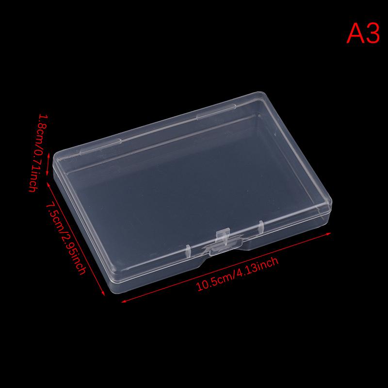 Rectangular Transparent Plastic Box Translucent Dustproof Jewelry Storage Organizer Case Durable Strong Packing Container