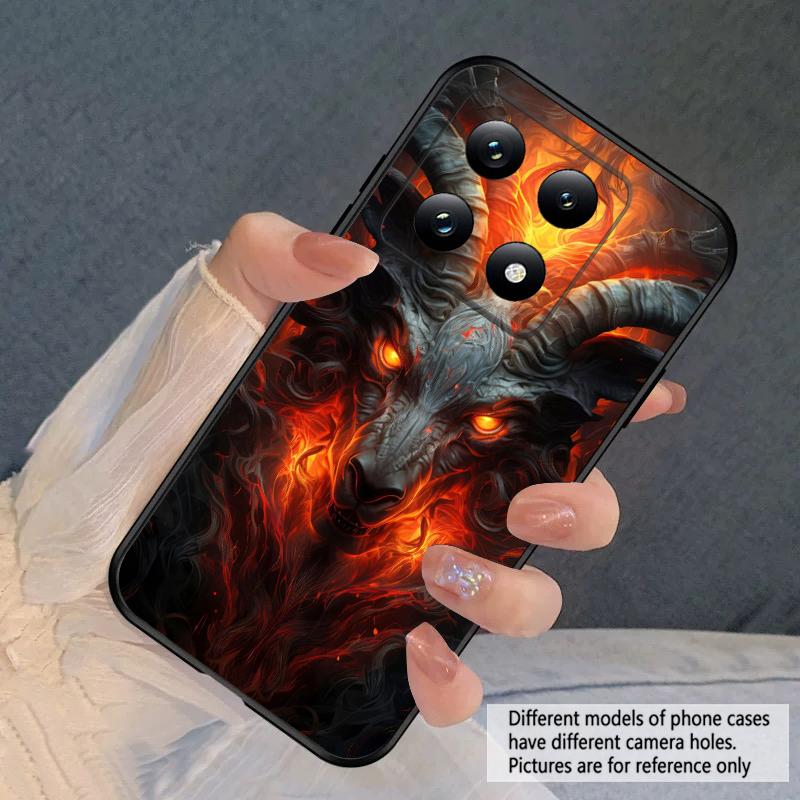 Светящаяся голова льва для Xiaomi 11T 11 Ultra 12 12T Pro 14 15 13 Lite Mi Poco M4 5 M7 5G X4 X5 M6 C75 Pro X6 4G мягкий чехол для телефона