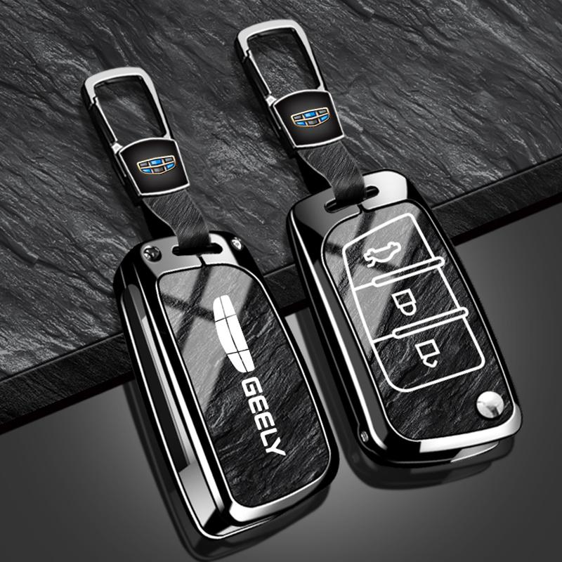 Чехол-брелок из цинкового сплава для автомобильного ключа Geely Emgrand Ec7 Ec8 Gc6 Ec715 Ec718 Emgrand7 Eu7 Ec7-Rv Ec718-Rv Аксессуары
