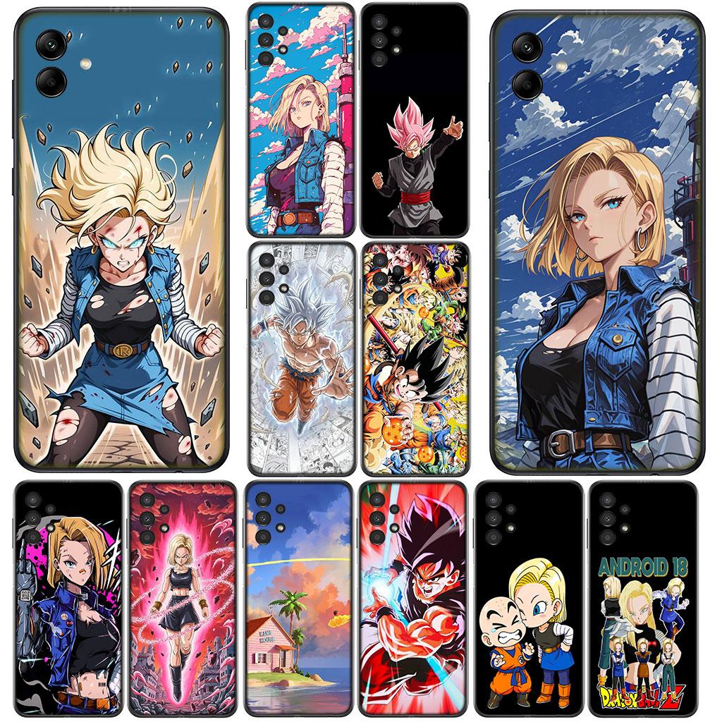 Android 18 Dragons Gokus Balls for Samsung Galaxy Note 20 Ultra 10 8 9 S10 Plus S8 A70 A24 A25 A21S A37 A57 A55 A7 Case