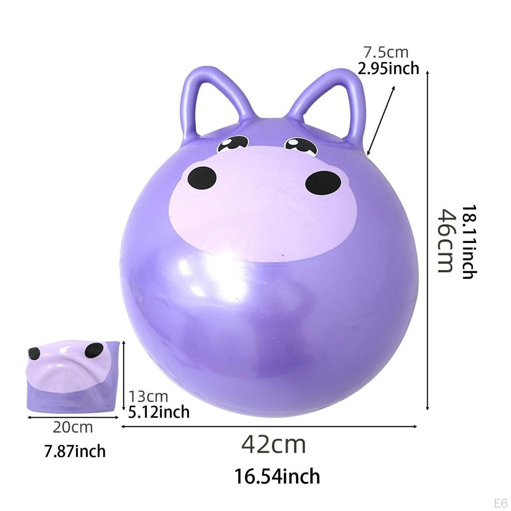 Мяч для прыжков, надувной, мультяшный, для детей, упражнения, диаметр 42 см, милая детская игрушка