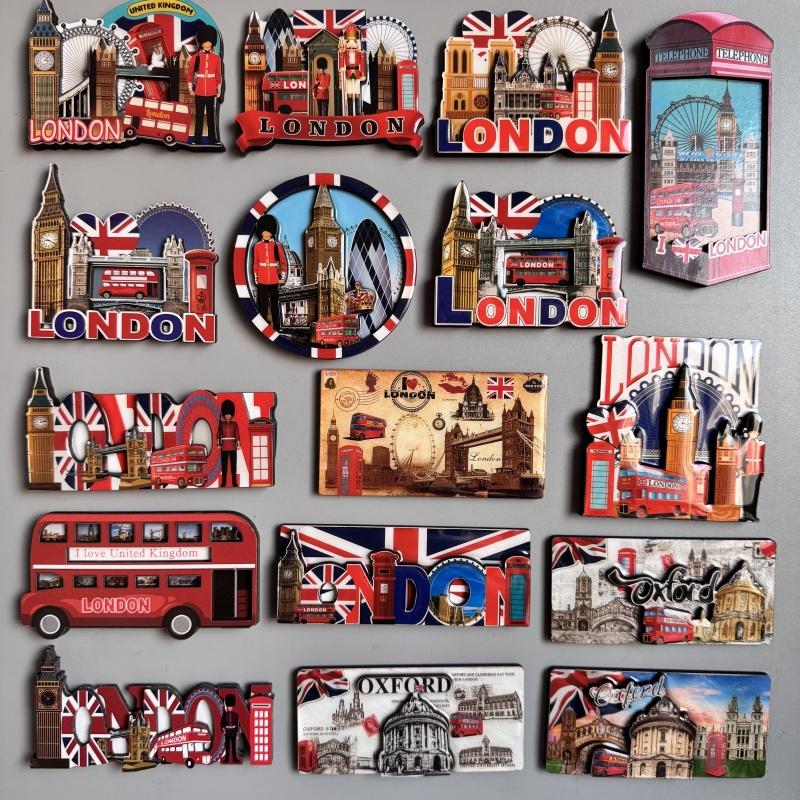Англия Магнитные наклейки на холодильник Британские магниты на холодильник Великобритания Лондон Автобус Биг Бен Манчестер Оксфорд Медведь Коллекция Подарки