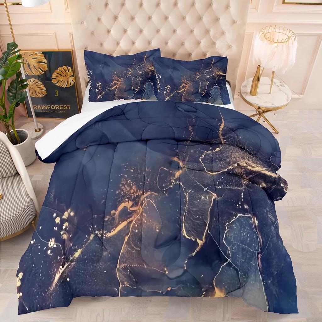 Пододеяльник с абстрактным черным золотом и мрамором, наволочки, комплект постельного белья Twin Queen King 200x200, роскошный скандинавский дизайнер